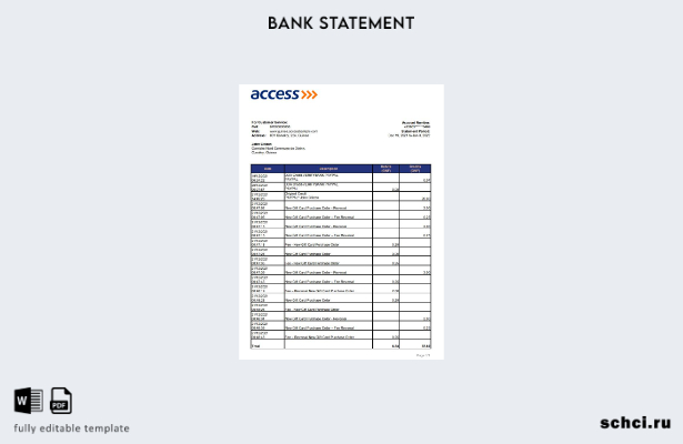 цифровая загрузка шаблона Excel банковской выписки в Гвинею